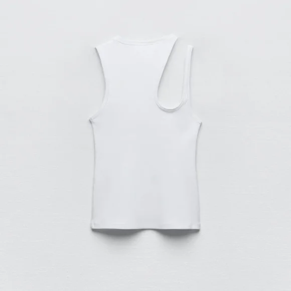 ZARA CUT-OUT TOP SIZE M - Picture 5 of 6